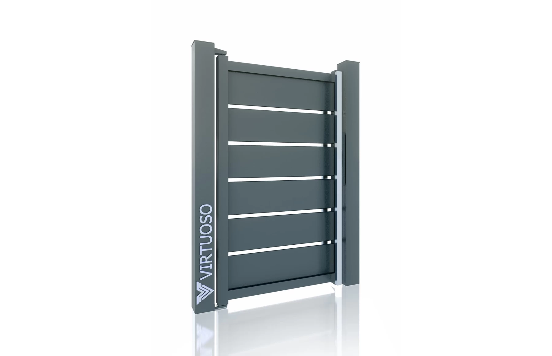 Poarta pietonala metalica din aluminiu, model Prometheus