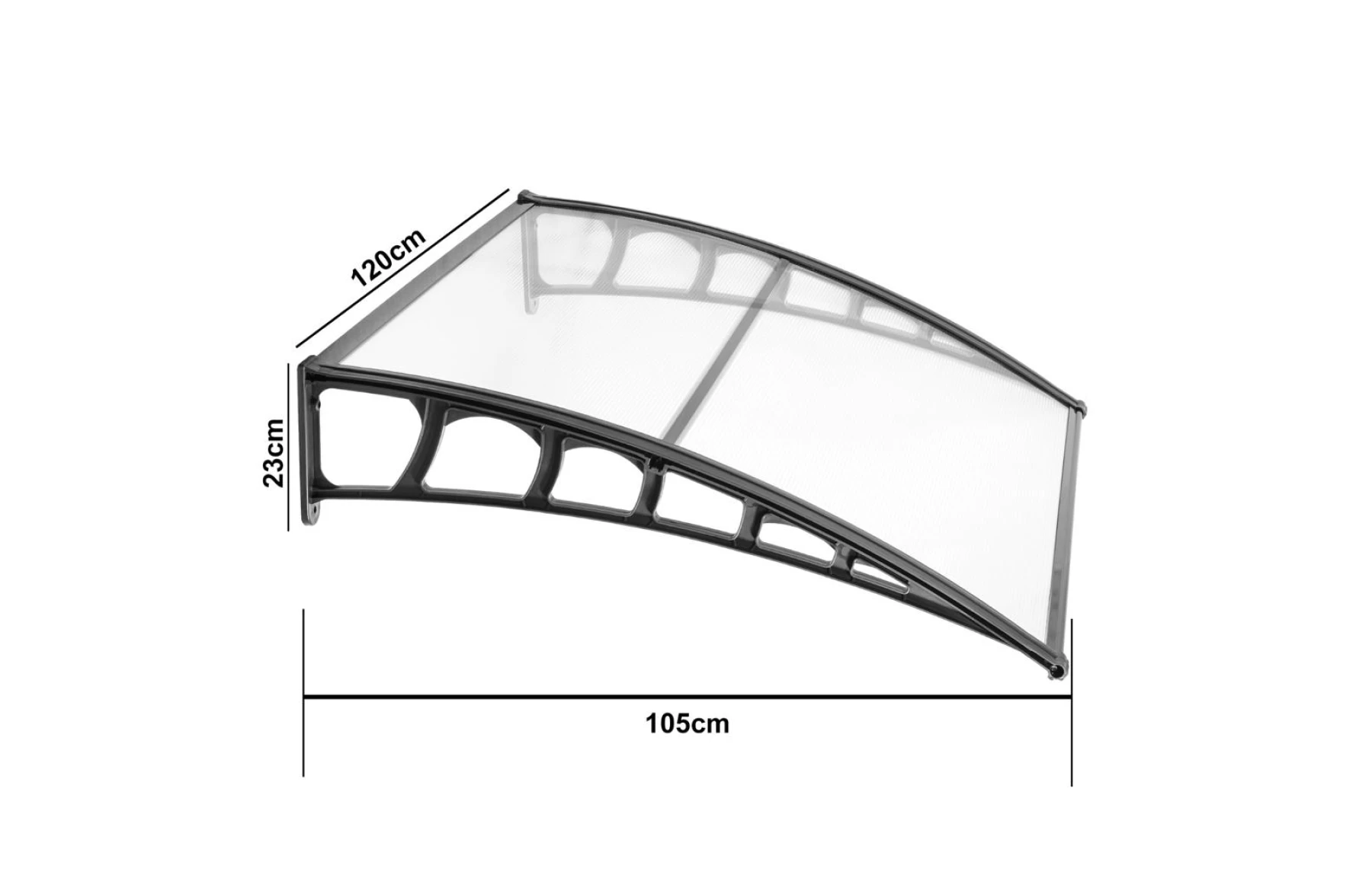 Copertina din plastic ranforsata, 1050x1200mm, gri antracit, model Daisy