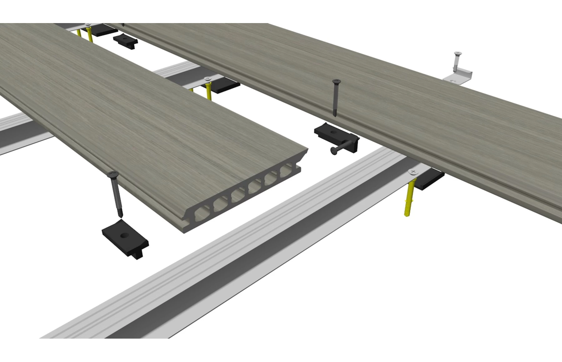 Placa deck terasa WPC PREMIUM, tip pardoseala/dusumea WPC, placa co extrudata, 145x22mm, maro lemn, model No Gap