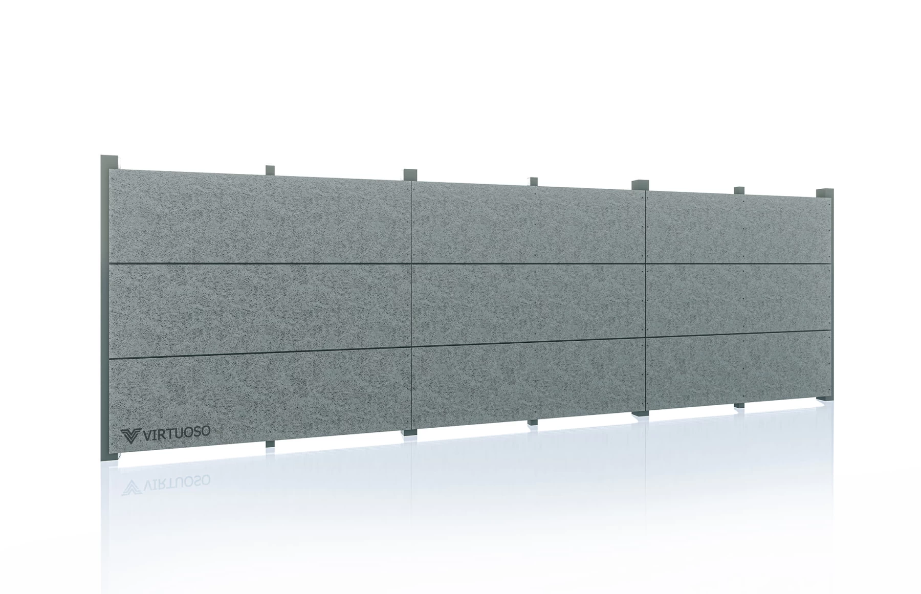Gard modern fibrociment, Fibro X, Light Grey Night