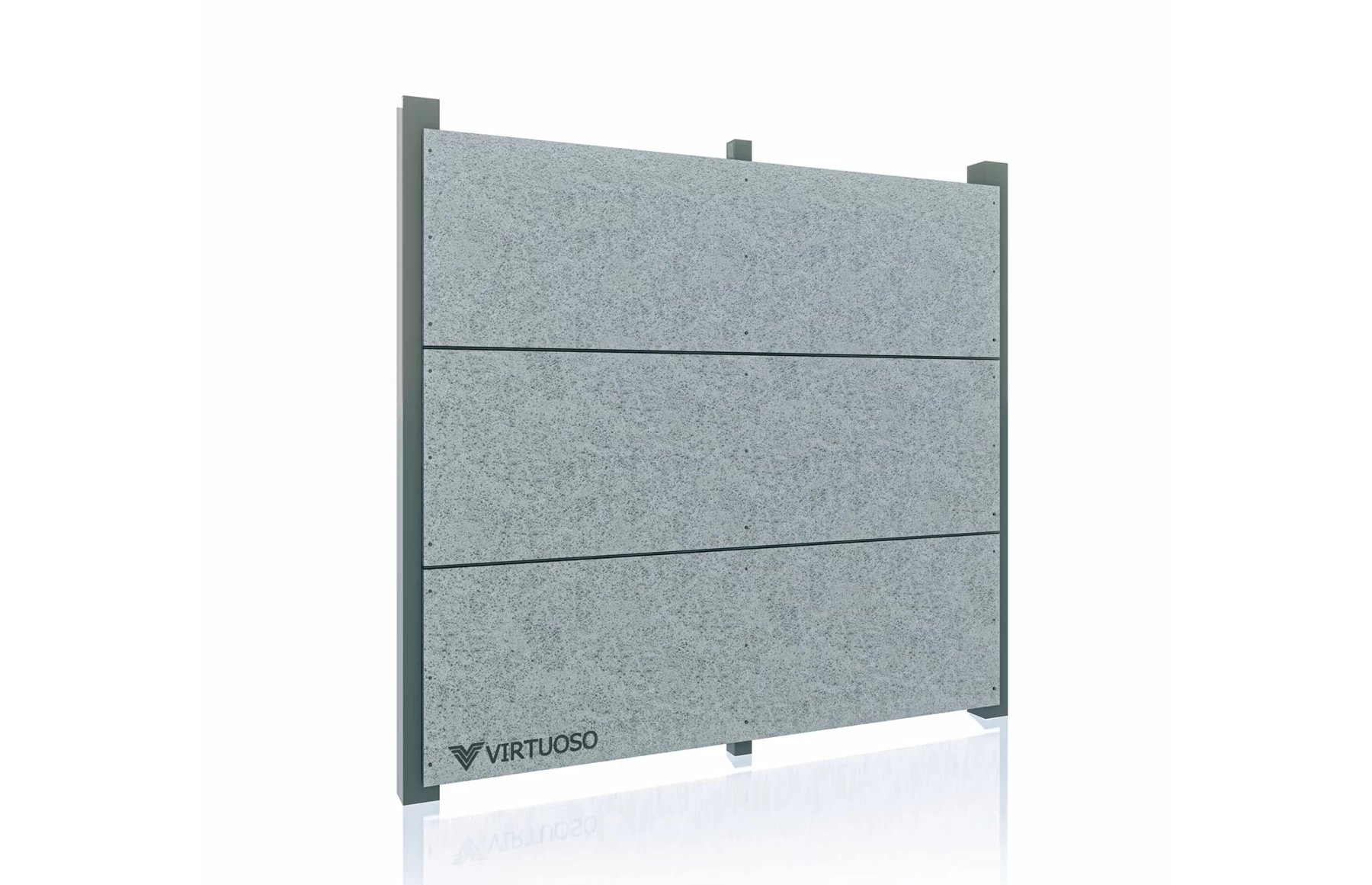 Gard modern fibrociment, Fibro X, Space Grey Night