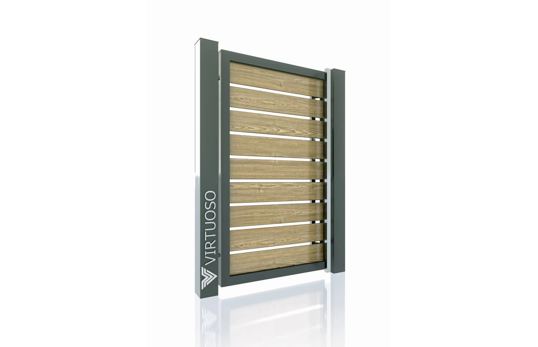 Poarta pietonala, Ares, WPC, Light Wood