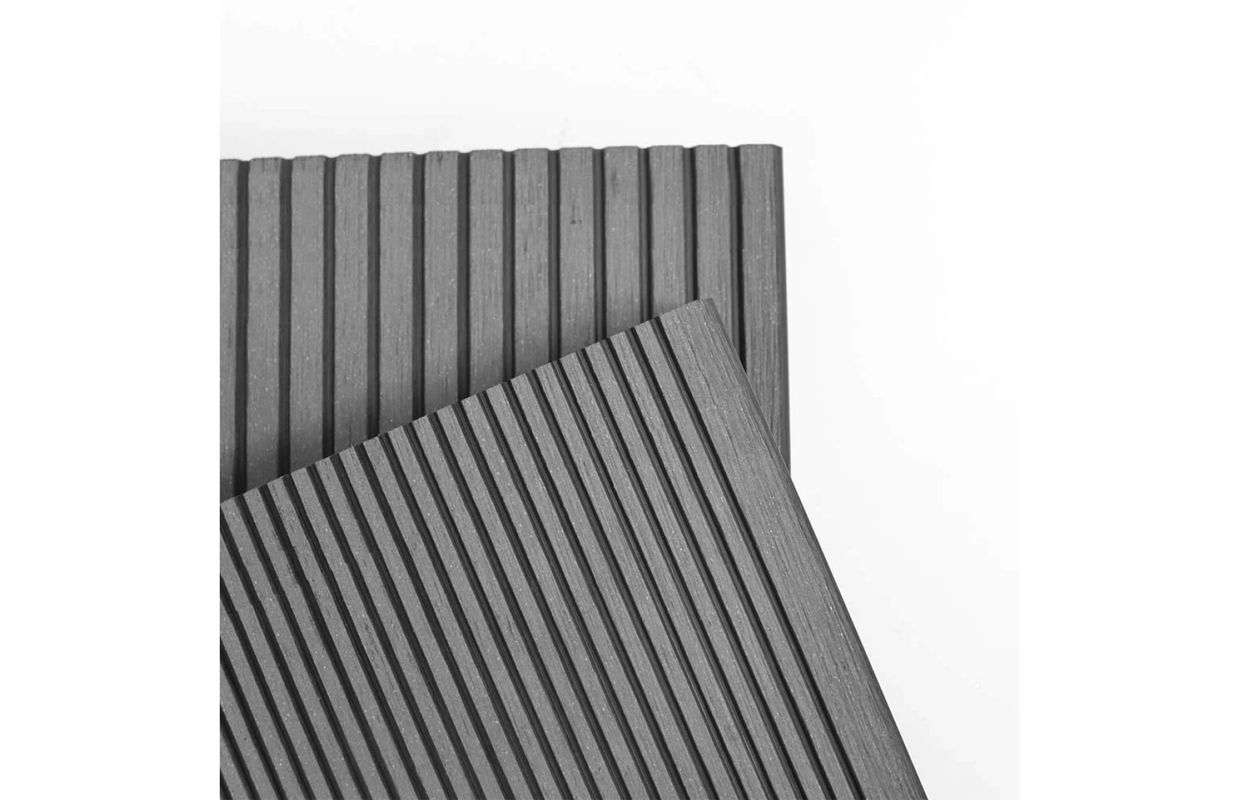 Placa gard tip scandura din WPC lemn compozit, 150x20.6mm, textura periata gri
