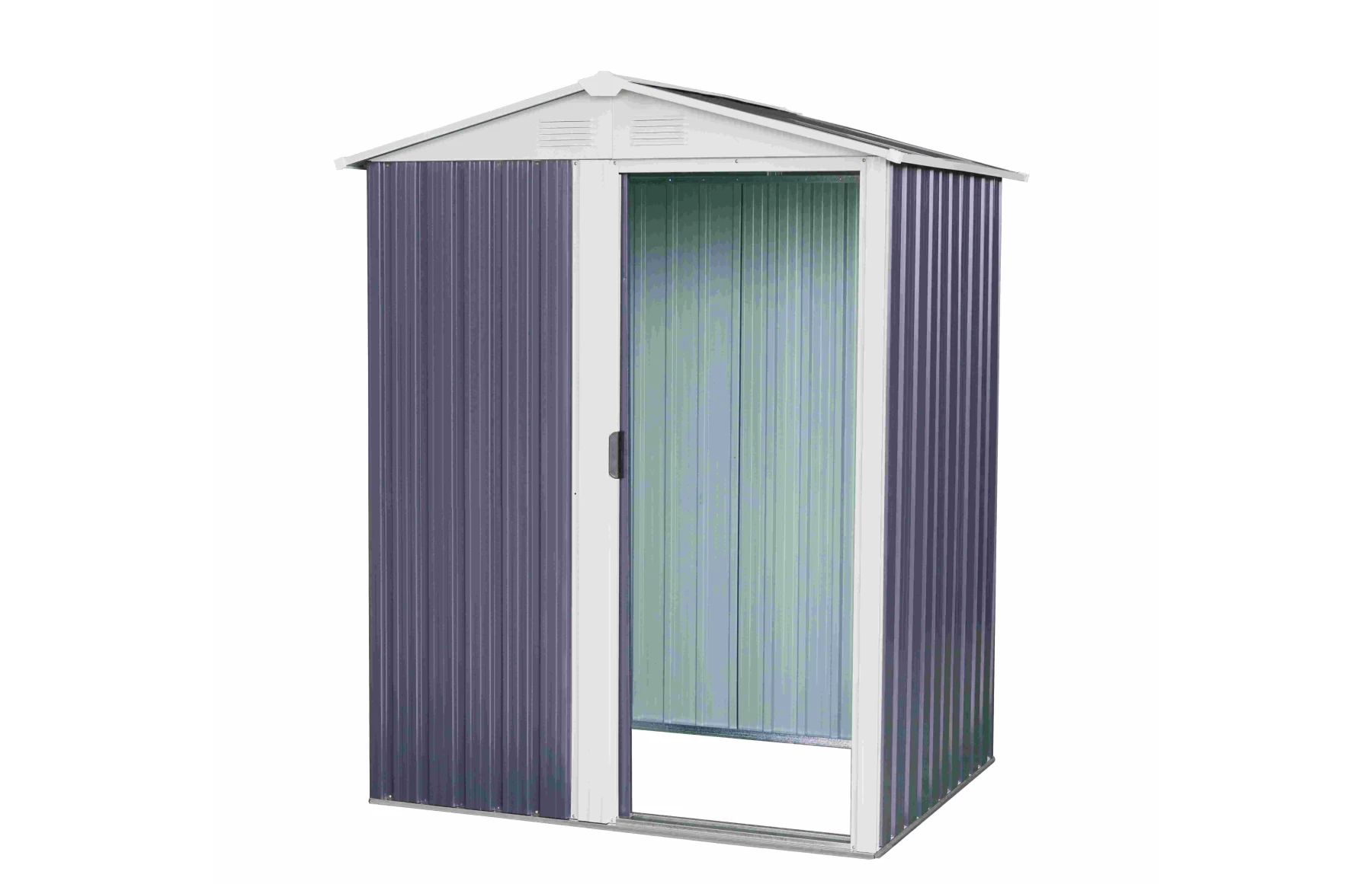 Magazie tip casuta depozitare gradina EasyBox Small 2m2, casuta depozitare unelte, Basic, Otel zincat