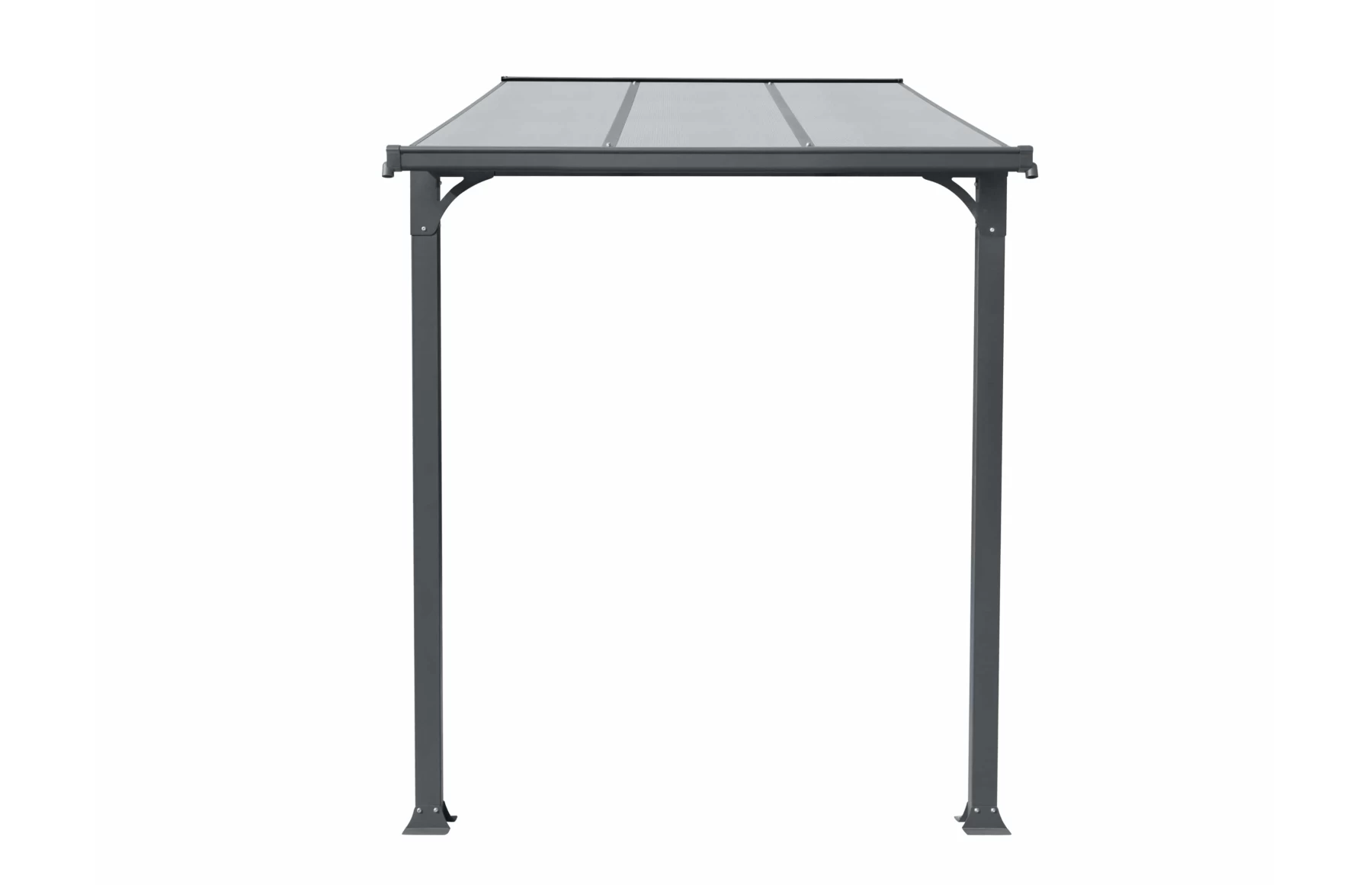 Copertina tip pergola pavilion din aluminiu STRONG, Dimensiune  1500 x 2190mm, Culoare policarbonat: Transparent