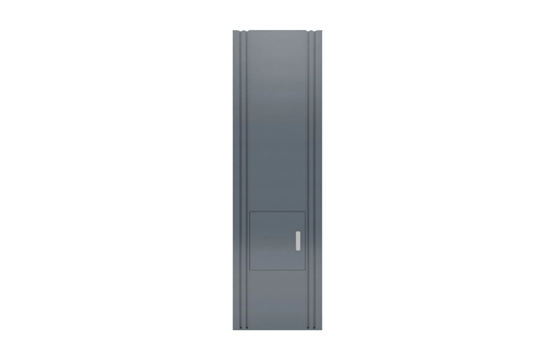 Stalp aluminiu Deluxe, cutie primire colete si primire cutie postala integrata, 600x250mm, 2000mm inaltime