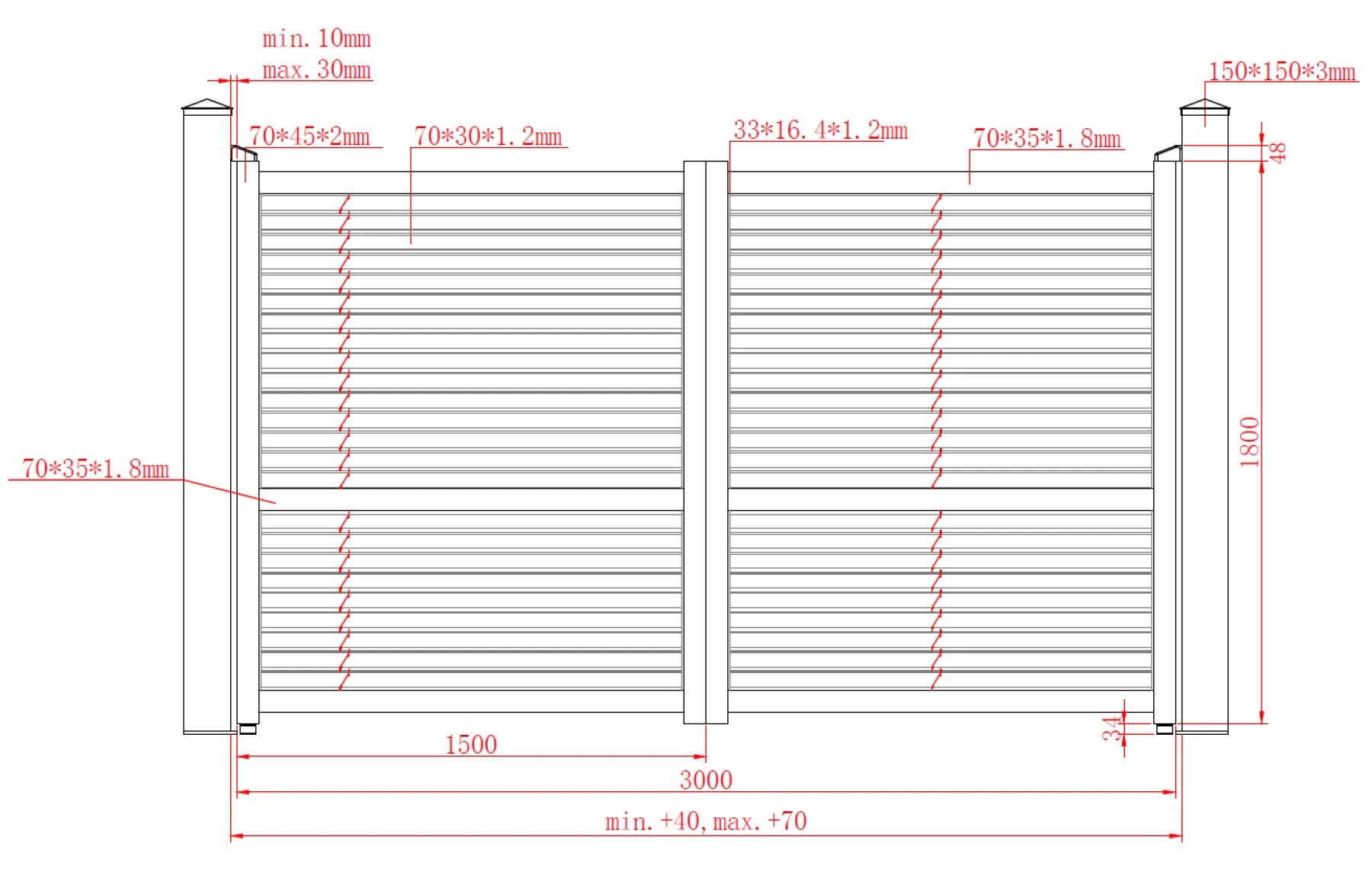Poarta auto batanta ranforsata aluminiu 3000x1800mm, prefabricat, maro, model Jaluzea Suprem