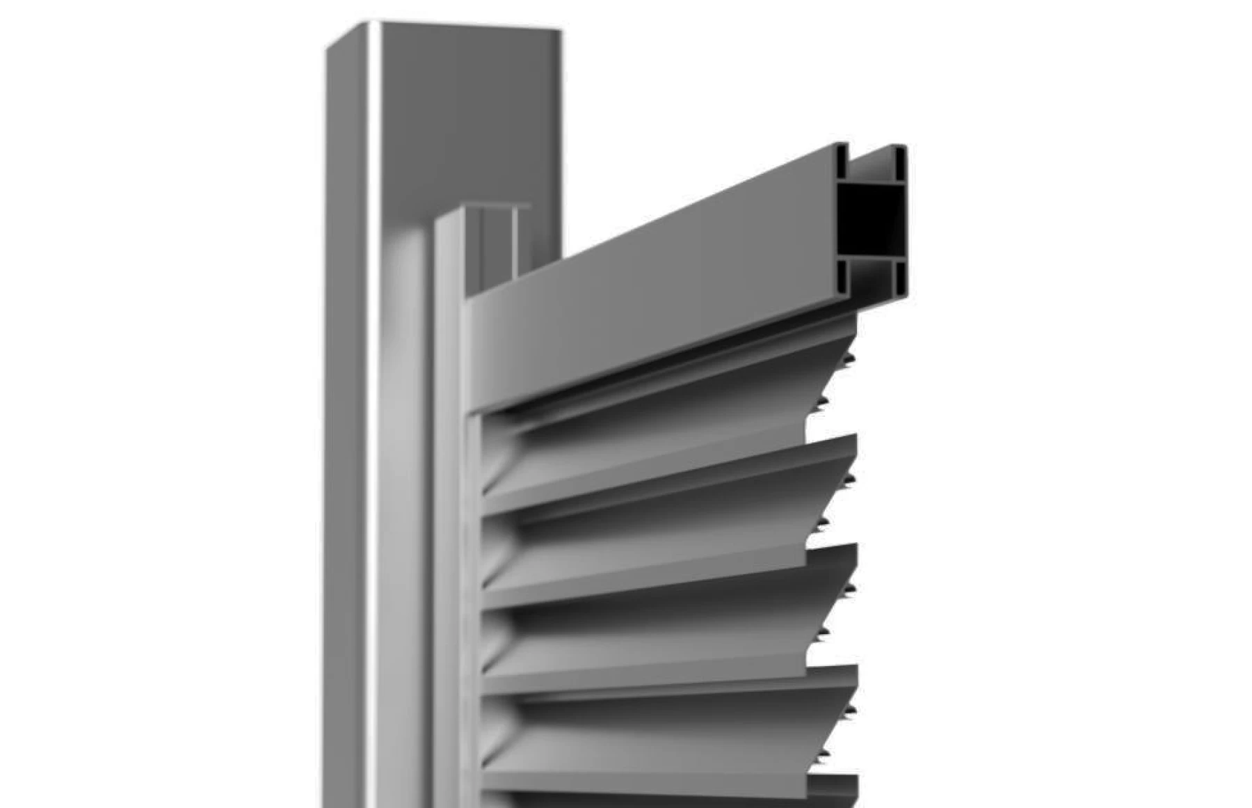 Set porti metalice ranforsate din aluminiu 900x1800mm, 3500x1800mm, prefabricate, gri antracit, model Jaluzea Suprem