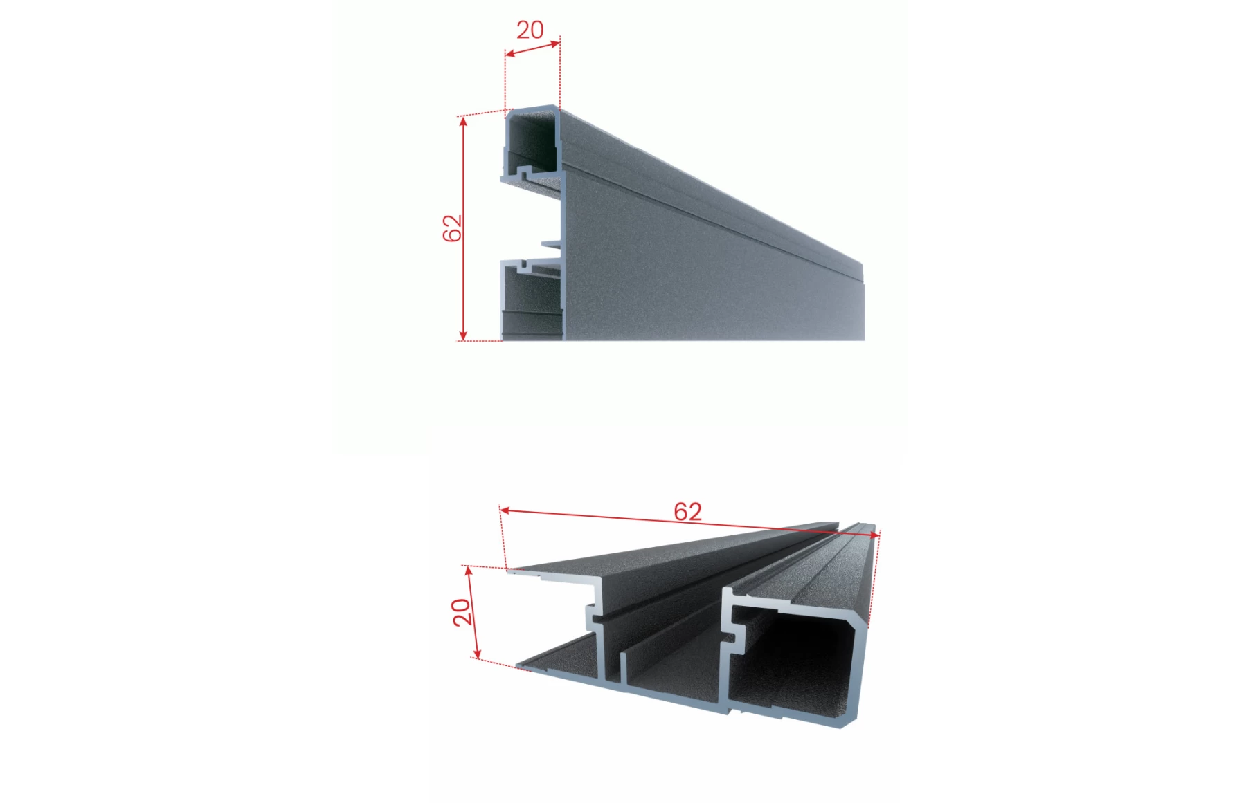Gard cu LED Bacus Aluminiu