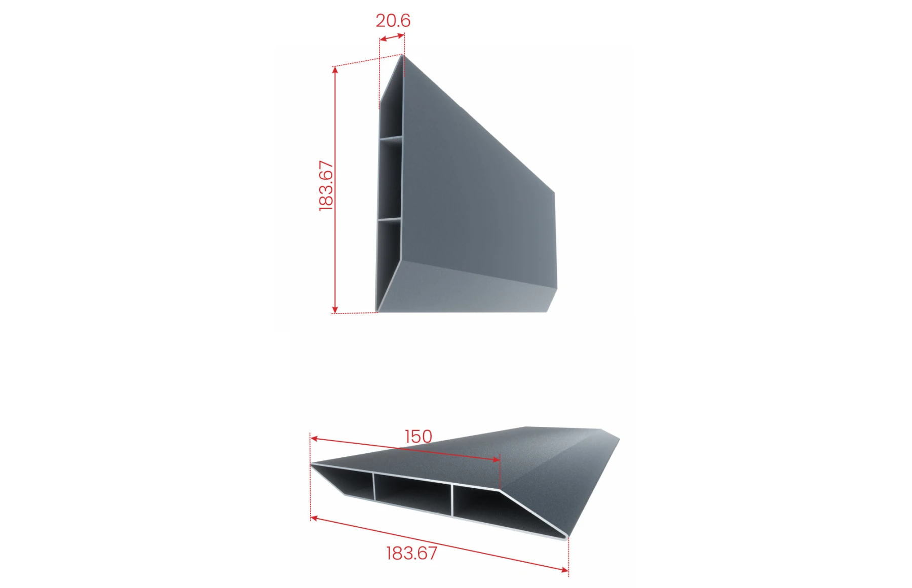 Panou gard metalic din aluminiu, cu stalpi din aluminiu, model Sfinx