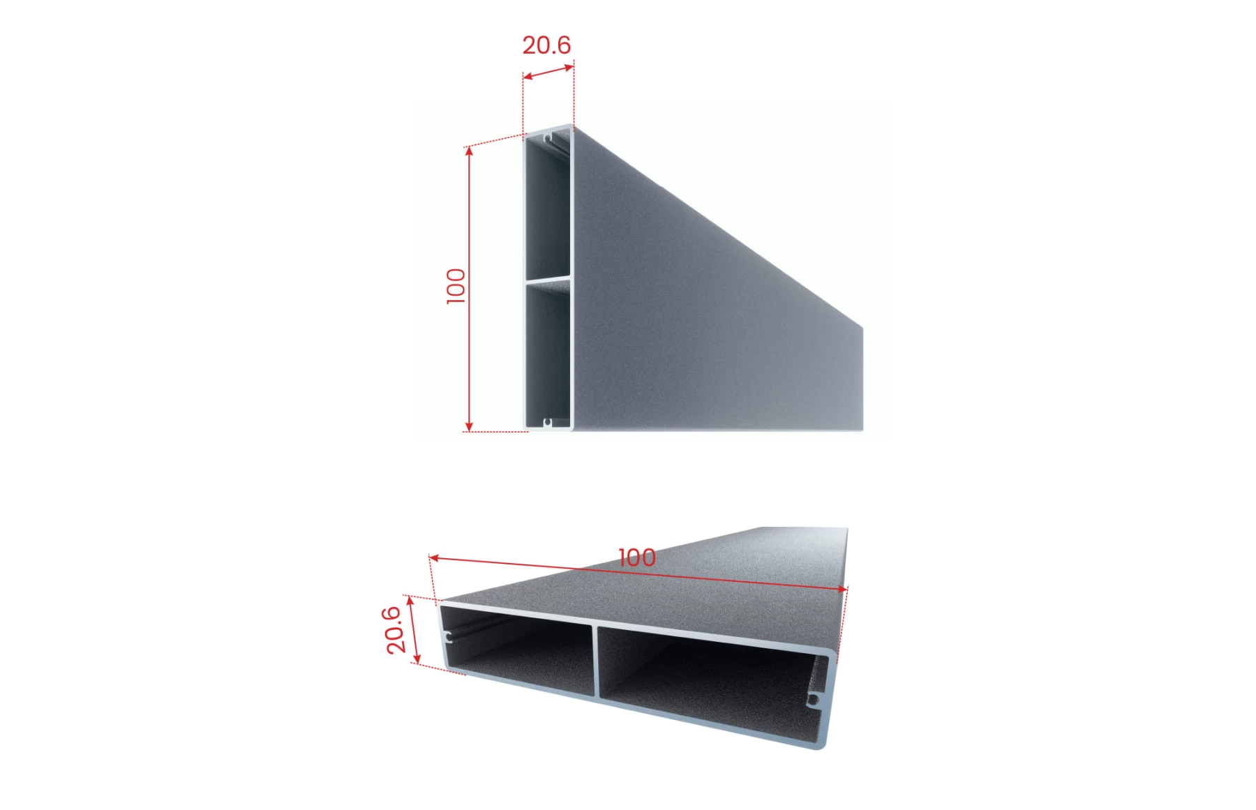 Poarta armonica telescopica metalica din aluminiu, model Athos