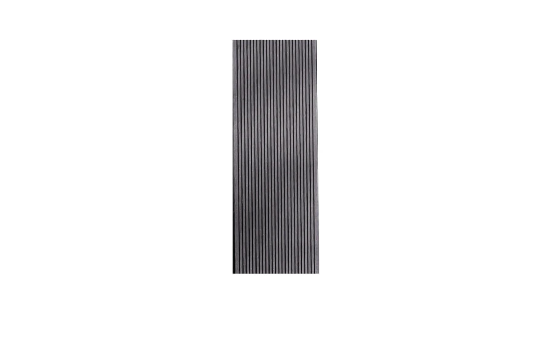 Placă Deck 3D Gri din WPC 148x23mm, L 3800mm, Structura cu Gol Rotund pentru Rezistenta Sporita
