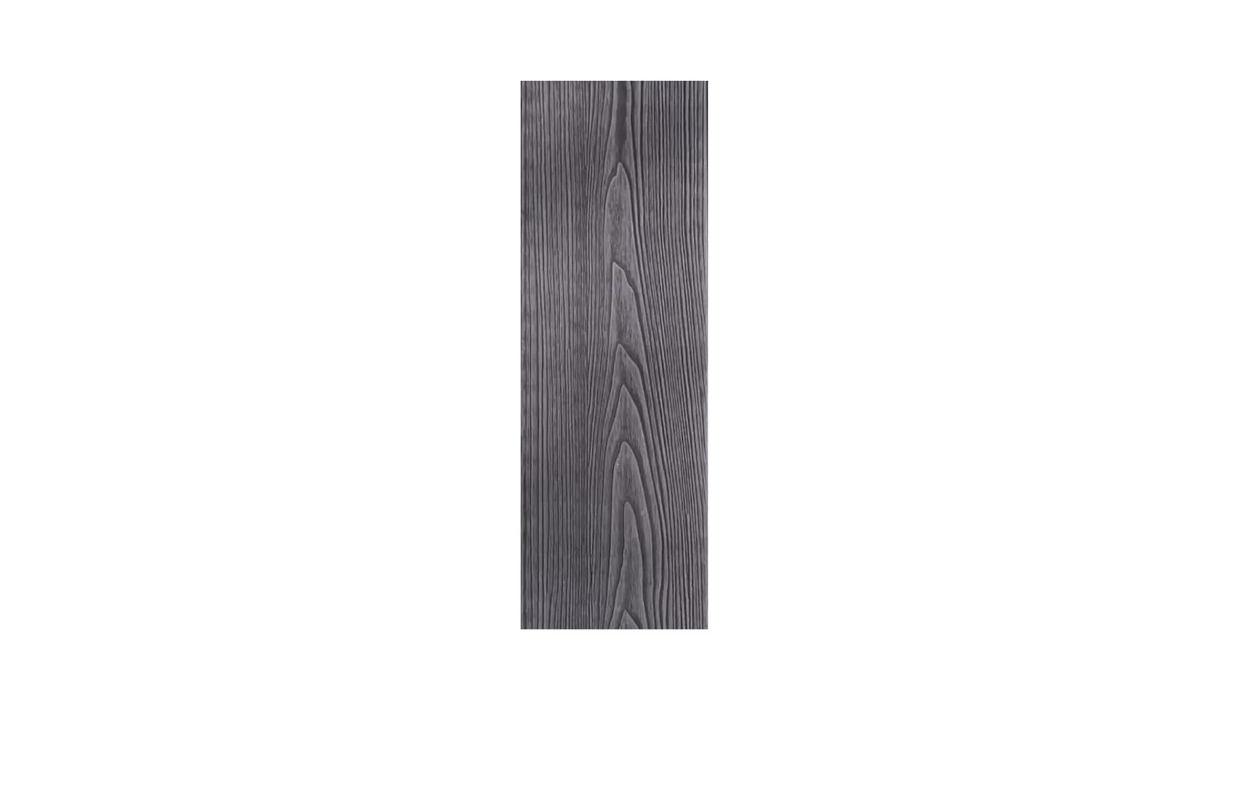 Placă Deck 3D Gri din WPC 148x23mm, L 3800mm, Structura cu Gol Rotund pentru Rezistenta Sporita