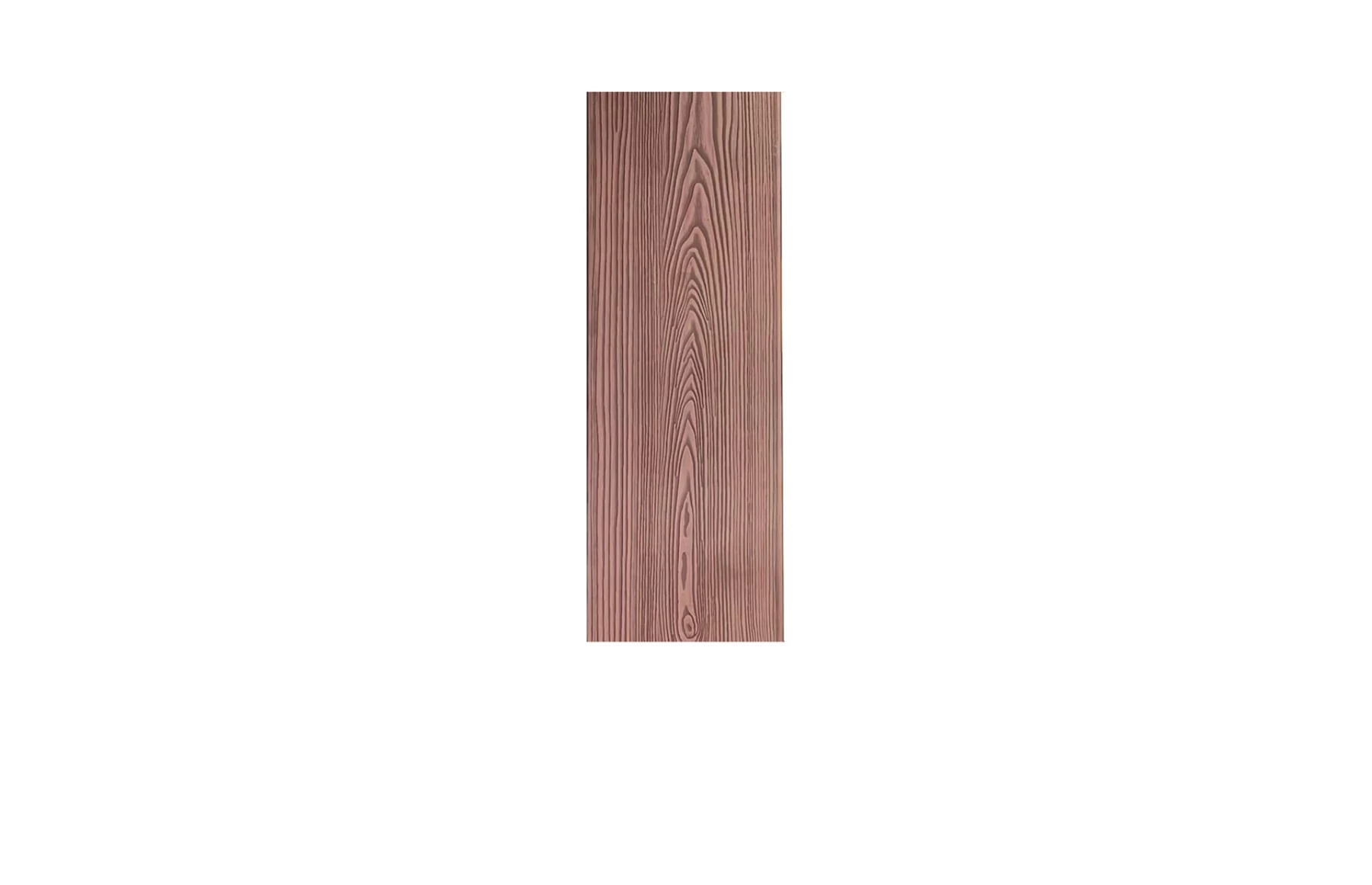 Placă Deck 3D Maro din WPC 148x23mm, L 3800mm, Structura cu Gol Rotund pentru Rezistenta Sporita.
